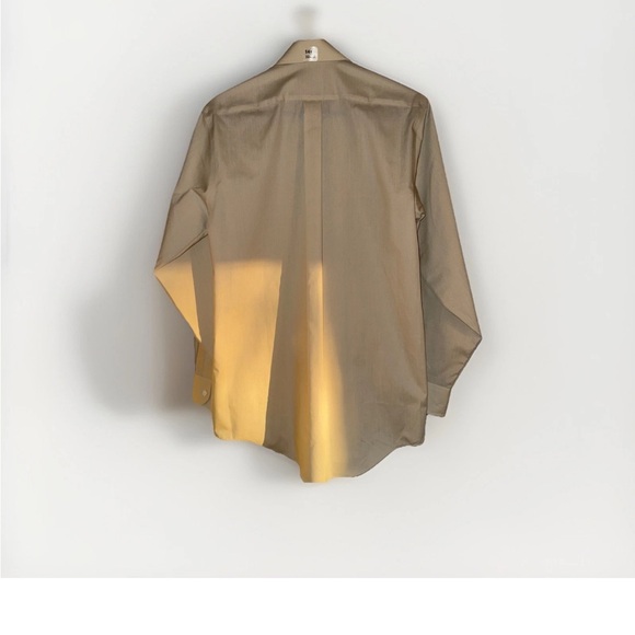 Stafford Men's Light Tan Dress Shirt - Picture 2 of 7